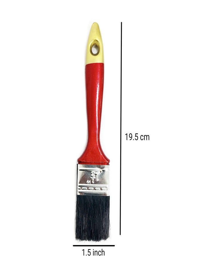 DARIT 1.5" 6PCS Artist Paint Brush Wash Brushes Gesso, Varnishes, Acrylic Painting, Watercolour, Wood, Wall, Furniture-Brush (1.5", 6) - Image 3